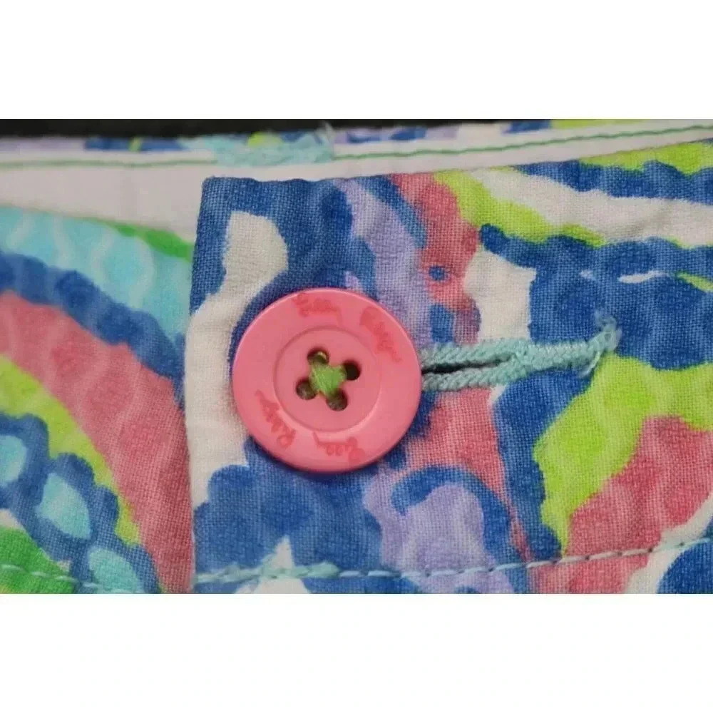 Lilly Pulitzer Women's Quilted Callahan Shorts-Sz. 0-Pockets - Picture 2 of 9